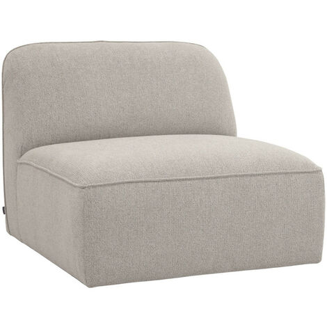 Chauffeuse pour canapé modulable en tissu - Naturel chiné - Noor (1/5)