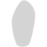 Miroir de forme organique 60x120cm - Transparent - Sunleaf