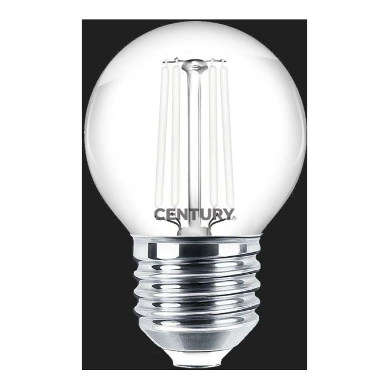 Century lampada filamento led bianco incanto sfera chiara 4.50w - e27 -2700  inh1gw-452727