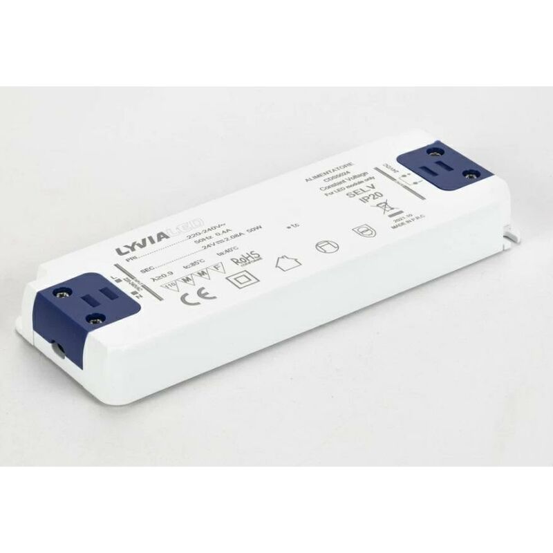 Alimentatore per LED 24V scatolato da 100W IP20 per interno trasformatore  universale