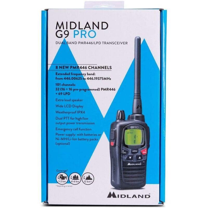Buy Midland G9 Pro C1385 LPD/PMR handheld transceiver