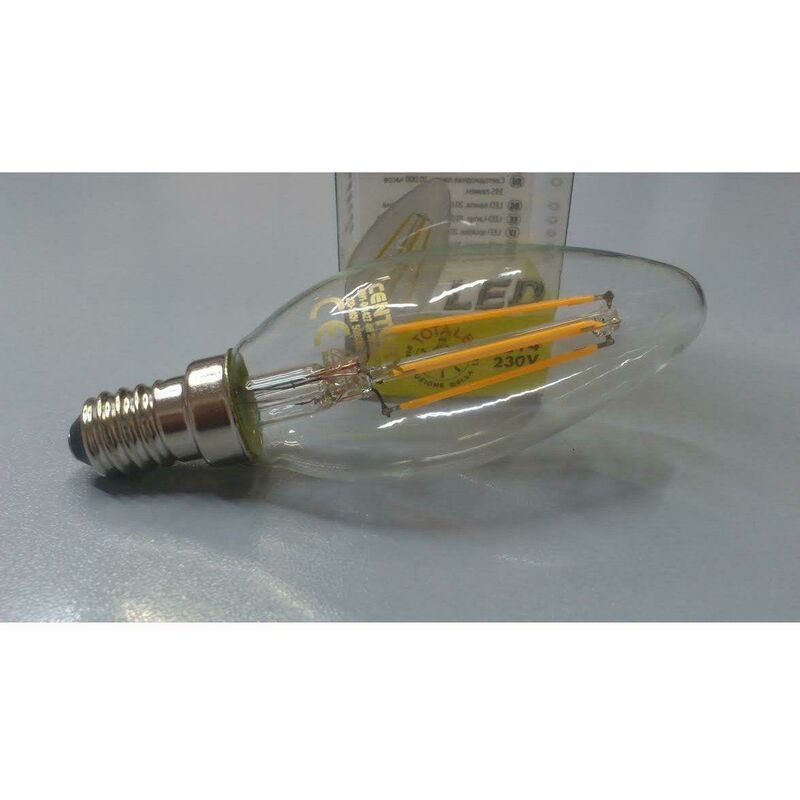 LAMPADINA LED FILAMENTO TORTIGLIONE SATINATO E14 4.5W (40W) 2700K