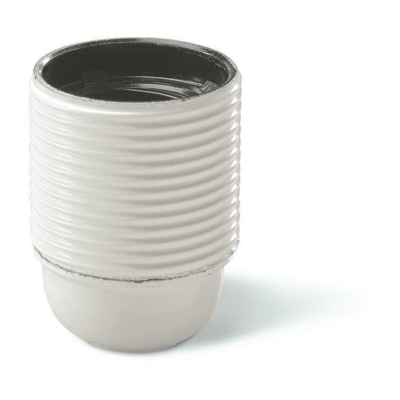 Set 2 Portalampade E27 Candela in Legno Avorio Antichizzato 82mm con Supporto M10 – Ricambi per Lampadari, Candelabri e Applique Classiche