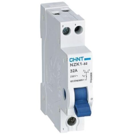 Commutatore unipolare chint nzk1-32/1- 32a 230vac -643000