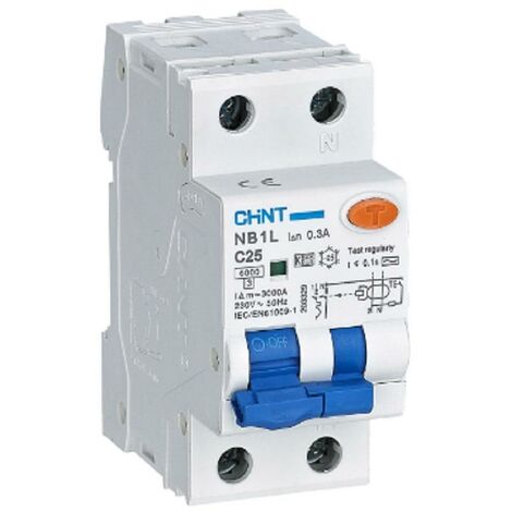 Chint interruttore magnetotermico nb1l2/c32-1pn-6-ac300 -int mtd 1p+n