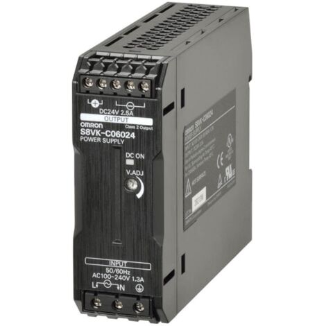 Omron alimentatore switching monofase 24v/2,5a classe a din s8vkc06024 (1/3)
