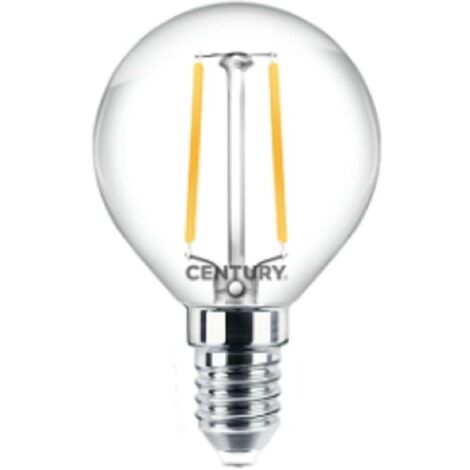 Century filamento led incanto chiara sfera 2w e14 2700k inh1g-021427