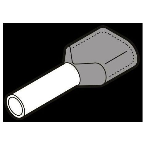 Cembre puntalini doppi grigio costo al pezzo ordine minimo 100pz pkt412