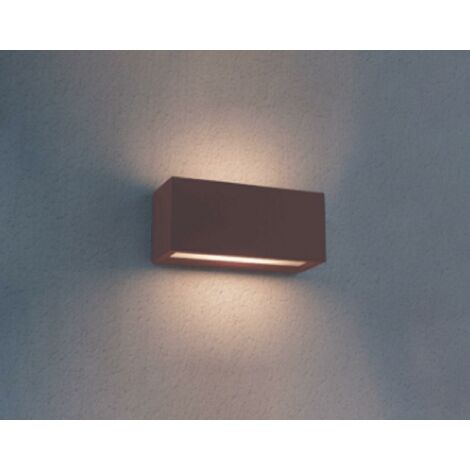 Century applique led reverso corten - e27 - ip65 - color b rvco-e27