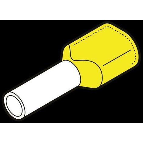 Cembre tubetti terminali preisolati puntalini 100 pz doppi giallo serie ordine min. 100 pz  pkt614