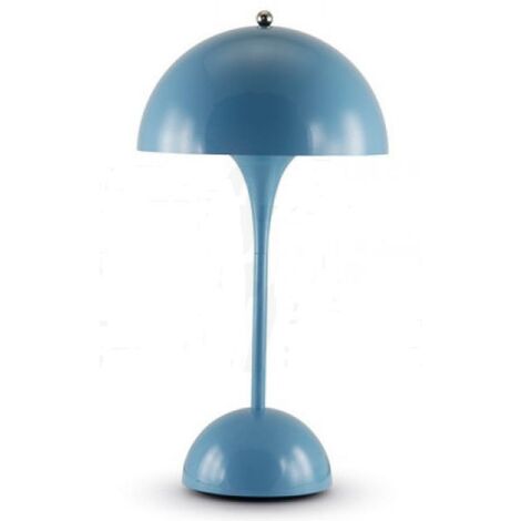 Alpha elettronica lampada tavolo a batteria portatile 2700k azzurra (1/3)