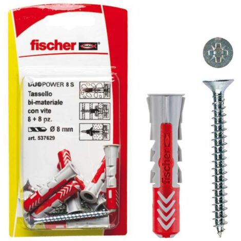 Fischer duopower 8 s k fissaggio con vite in blister 00537629