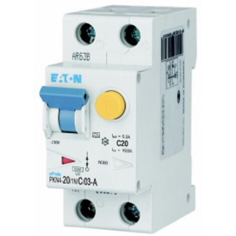 Eaton pkn4-20/1n/c/03-a interruttore magnetotermico mtd 1n 20a c 0,3a classe a 4500k