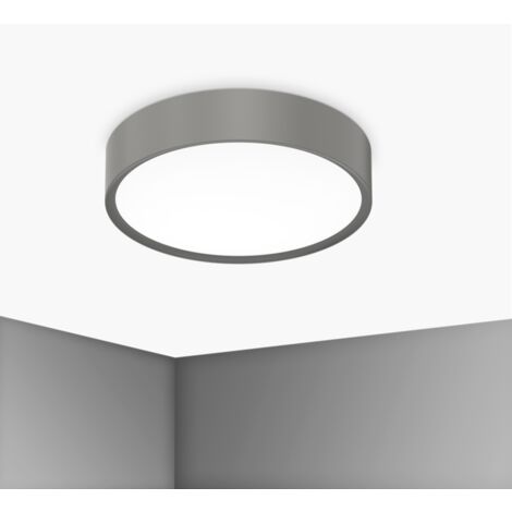 Century plafoniera blanca luxe 400mm 24w 3000k-4000k-6500k grigio bcl-2440gr (1/3)