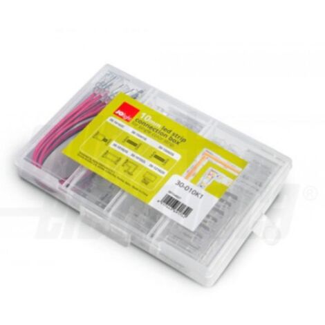 Alpha elettronica kit connettori per strisce led monocolore 10mm 30-010k1