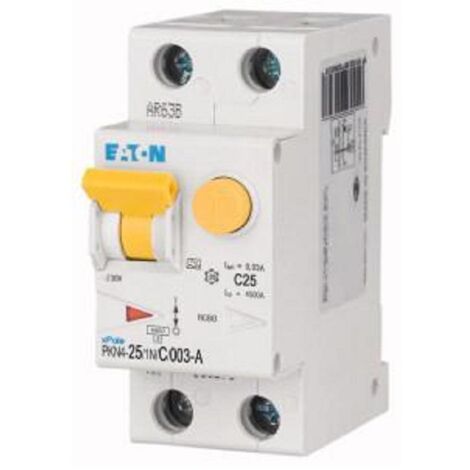 Eaton pkn4-25/1n/c/003-a interruttore magnetotermico 1n 25a c 0,03 classe a 237135