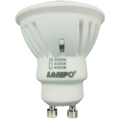 Lampada led 10w gu10 tricolor ceramica dikled10w230vmc