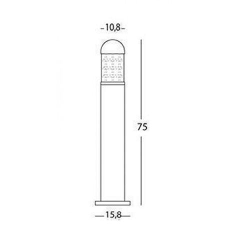 Sovil illuminazione torch-paletto basso e27 lampioncino illuminazione esterno 849/16