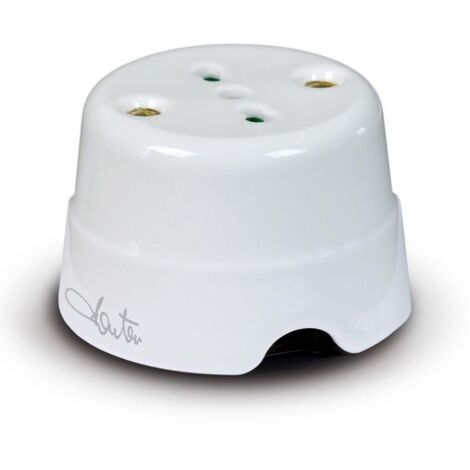 Fanton spa presa p17/11 da parete in ceramica bianca 84010 (1/5)