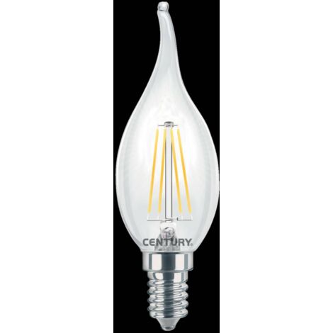 Century lampada filamento led incanto colpo di vento 4w e14 2700k 470lm (1/4)
