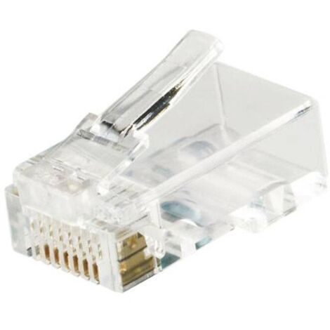 Spina rj45 categoria 6 utp trasparente fanton 23727 (1/4)