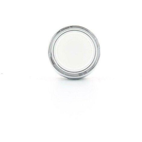 Schneider testa pulsante luminoso bianco led a filo ghiera con gemma liscia zb4bw313