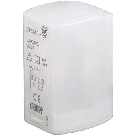 Vemer velux interruttore crepuscolare 230vac da parete vj57030000 (1/2)