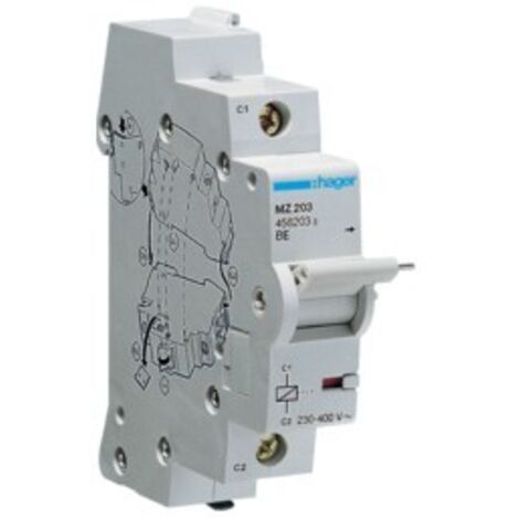 Hager bobina di lancio corr. 230-415v ca 1m contatti ausiliari mz203