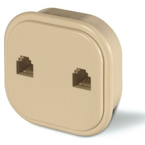 Scame presa telefonica x 2 plug 6/4 per componenti telefonici, tv satellitare 180.706