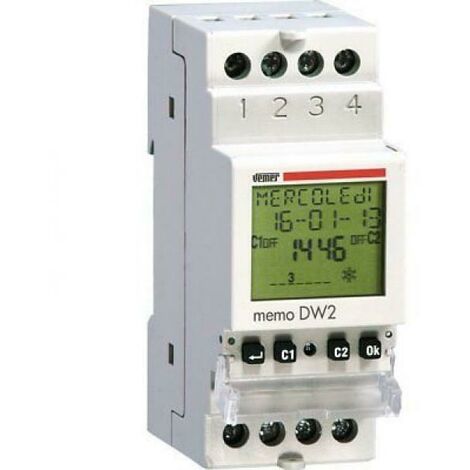 Interruttore orario digitale Vemer Memo DW2 VE341400