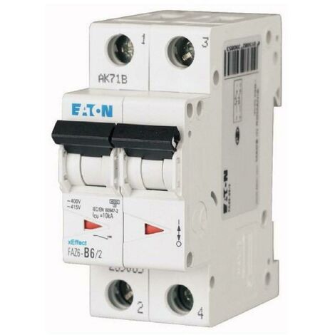 Eaton faz6-c20/2 interruttore magnetotermico 6ka 2p c 20a 239104