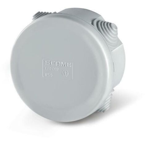 Scame scatola derivazione d.80 con passacavi ip55 scatola a pparete 680.002