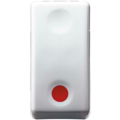 Pulsante Gewiss system P NC - 10 A - Aus  NA simbolo rosso GW20523