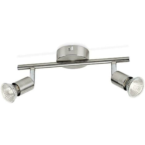 Philips illuminazione da soffitto limbali faretto 2 luci nickel orientabili senza lampadina 50302/17/e