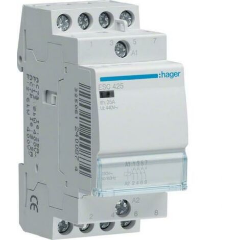HAGER ESC425 Contattore 25A 4NO 230V