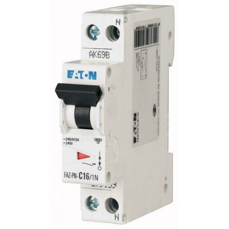 Eaton faz-pn-c10/1n interruttore magnetotermico 6ka 1n 1modulo 279157