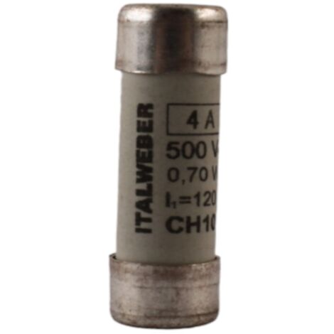 Italweber fusibile ch10 gg 4a 500v 1421004 (1/3)