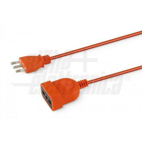 Alpha elettronica prolunga sp-pr 16a it bip 10m 3x1.5 arancio 23-003/10bpkb