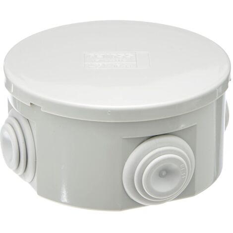 Gewiss scatola di derivazione cassetta di derivazione con coperchio basso a pressione ip44- diametro 80x40-pareti lisce gw44002