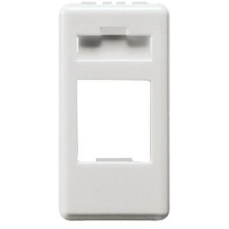 Gewiss adattatore contenitore vuoto predisposto per alloggiamento connettori rj45-tipo amp-1 modulo-system white