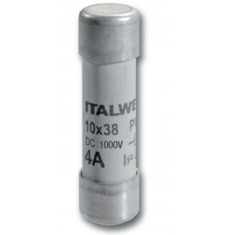 Italweber fusibile cilindrico 10x38 gpv 12a 1000vdc 1465012