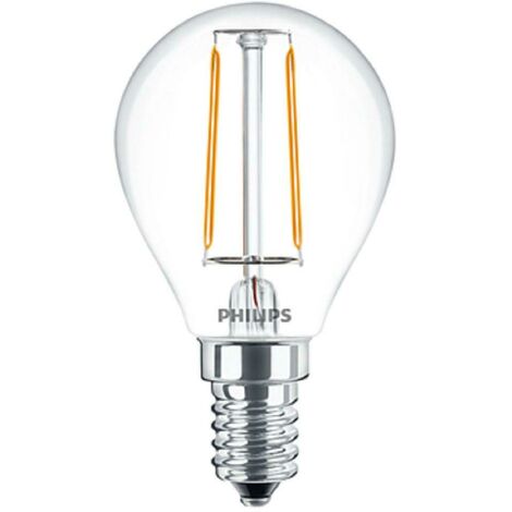 Philips lampadina a filamento cla ledluster nd 2-25w p45 e14 827 philedlus25e14 (1/2)