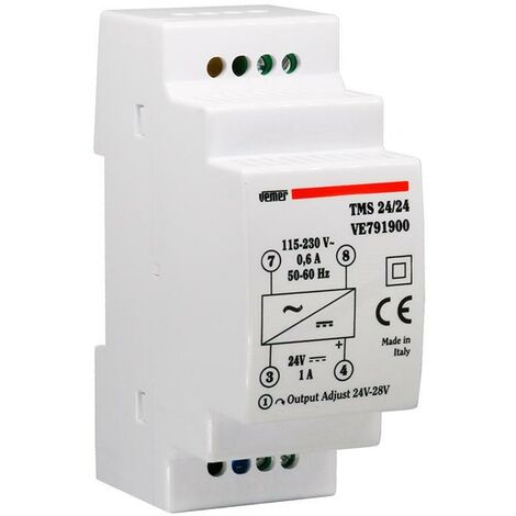 Gestabiliseerde DIN-rail schakelende voeding 24VDC 1A - Bestel bij MDH