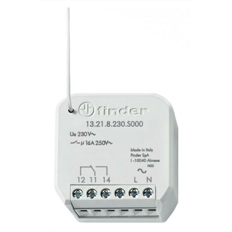 Finder attuatore 1 scambio 16a 868mhz per crono bliss 2 16a 868mhz 13218230s000