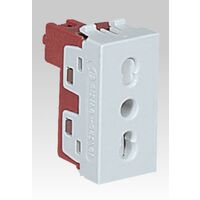 Palazzoli fr. presa modulare 2p+t 10/16a 250v bivalente standard italiano pt60 1 modulo 641216