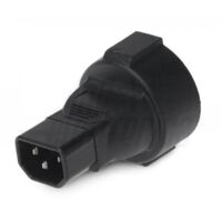 Alpha elettronica adattatore da presa tedesca a iec320 c14 maschio 10a 250v 23-33/7-2