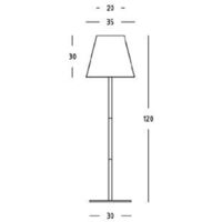 Piantana moderna da esterno Sovil LOUNGE 377/72 alluminio resina lampada  terra