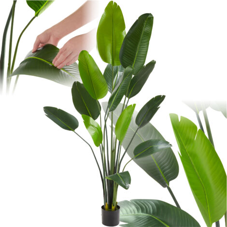 Arbre oiseau du paradis avec feuilles PEVA écologiques 180cm