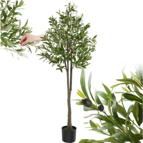 Olivier artificiel à l'aspect naturel très volumineux hauteur 150cm