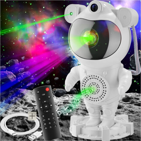 Projecteur ciel étoilé avec bluetooth tête rotative à 360° LED blanc (1/5)
